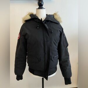 Canada Goose Black Jacket with Fur Hood